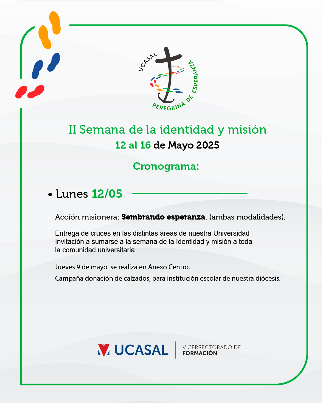 Lunes 12 - Publicacion - Programa - semana de la Identidad y la Misión 2025