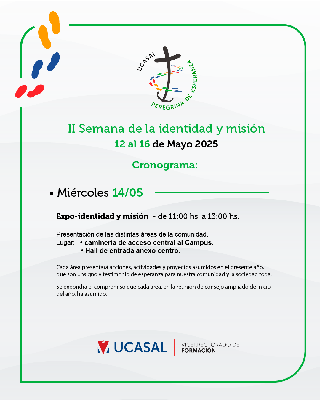 Miercoles 14 - Publicacion - Programa - semana de la Identidad y la Misión 2025