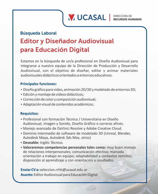 15-05-Placa 1080x1350 - Búsqueda Laboral - Editor y Diseñador Audiovisual para Educación Digital (1)