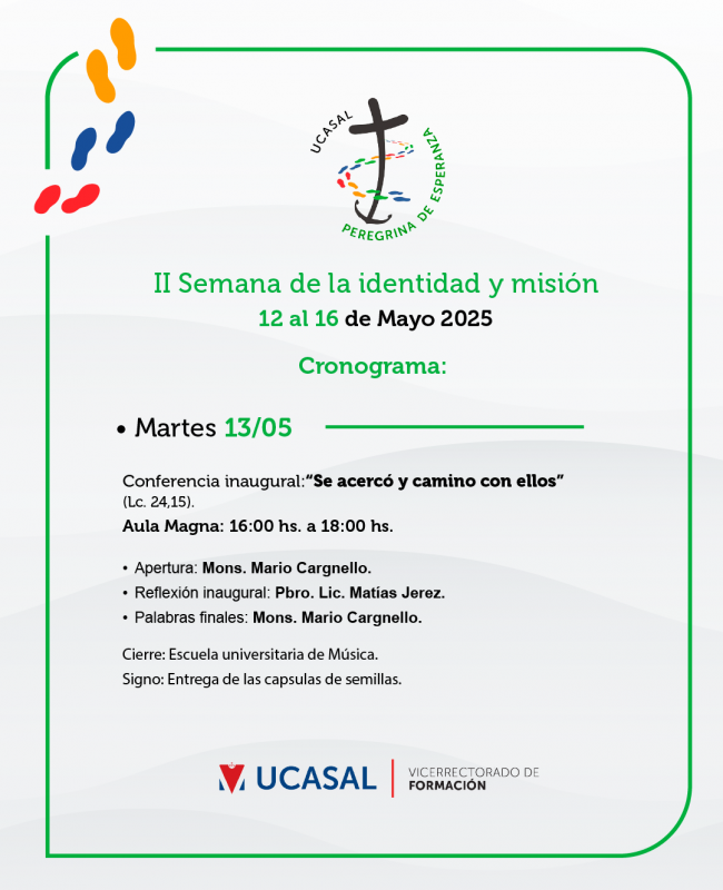 Martes 13 - Publicacion - Programa - semana de la Identidad y la Misión 2025