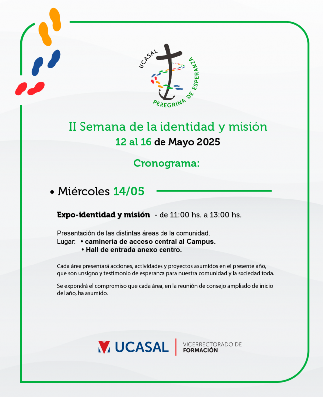 Miercoles 14 - Publicacion - Programa - semana de la Identidad y la Misión 2025